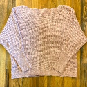 MAURICES- Super Soft Light Pink Knitted Sweater with Boat Neck